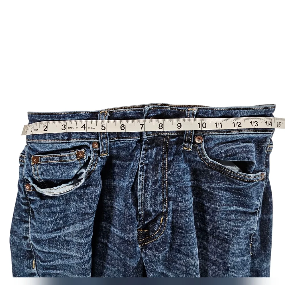 American Eagle Outfitters Blue Slim Jeans with Vintage Wash Size 29×30